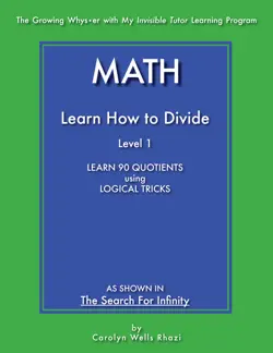 math - learn how to divide - level 1 book cover image