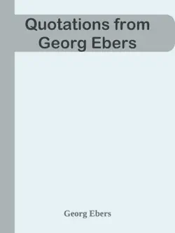 quotations from georg ebers book cover image