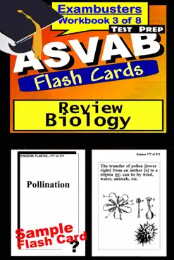 asvab test prep biology review--exambusters flash cards--workbook 3 of 8 book cover image