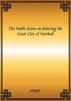 sutra for entering the city of vaishali ebook book cover image