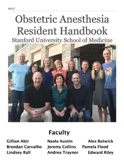 obstetric anesthesia resident handbookstanford university school of medicine book cover image