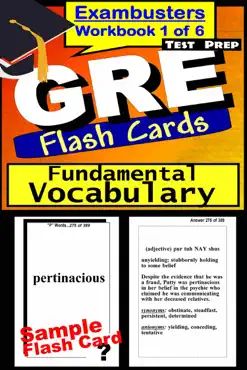 gre test prep essential vocabulary 1 review--exambusters flash cards--workbook 1 of 6 book cover image