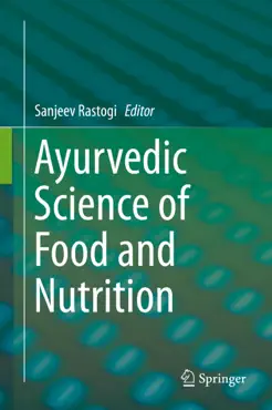 ayurvedic science of food and nutrition book cover image