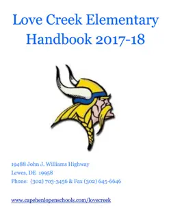 love creek elementary handbook 2017-18 book cover image