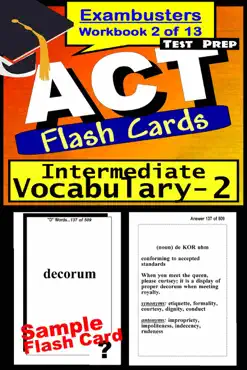 act test prep intermediate vocabulary review--exambusters flash cards--workbook 2 of 13 book cover image