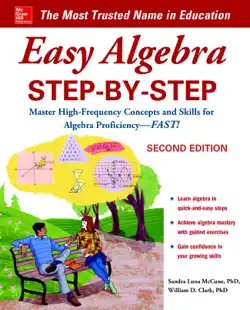 easy algebra step-by-step, second edition book cover image