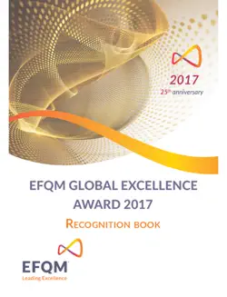 efqm global excellence award 2017 imagen de la portada del libro