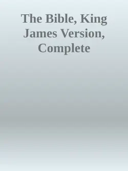the bible, king james version, complete book cover image