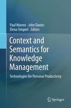 context and semantics for knowledge management book cover image