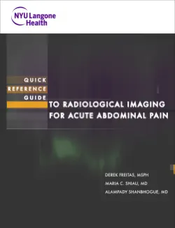 quick reference guide to radiological imaging for acute abdominal pain book cover image