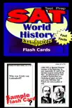 SAT World History Test Prep Review--Exambusters Flash Cards