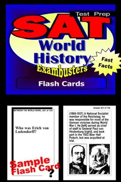 sat world history test prep review--exambusters flash cards book cover image