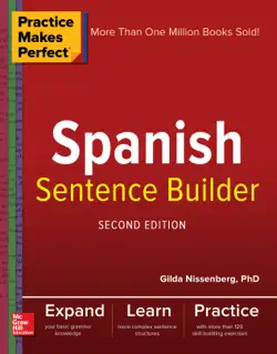 practice makes perfect spanish sentence builder, second edition book cover image