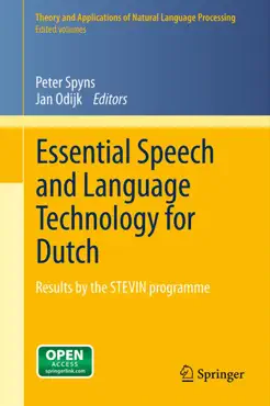 essential speech and language technology for dutch book cover image