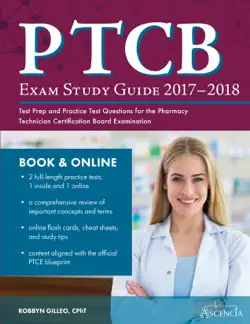 ptcb exam study guide 2017-2018 book cover image