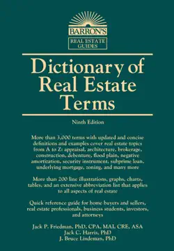 dictionary of real estate terms book cover image