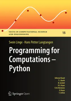 programming for computations - python book cover image