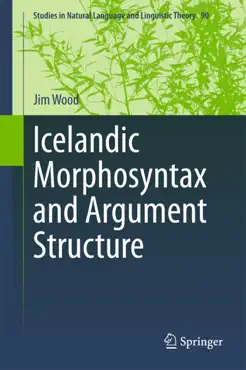 icelandic morphosyntax and argument structure imagen de la portada del libro
