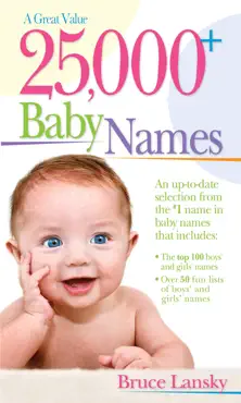 25,000+ baby names book cover image