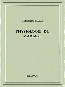 physiologie du mariage book cover image