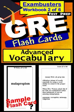 gre test prep advanced vocabulary 2 review--exambusters flash cards--workbook 2 of 6 book cover image