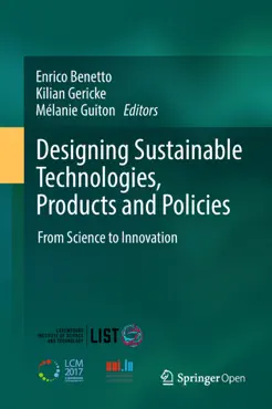 designing sustainable technologies, products and policies book cover image