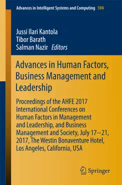 advances in human factors, business management and leadership book cover image