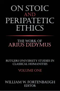 on stoic and peripatetic ethics book cover image