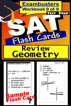 sat test prep geometry review--exambusters flash cards--workbook 9 of 9 book cover image