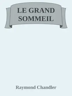 le grand sommeil book cover image