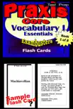 PRAXIS Core Test Prep Essential Vocabulary 1 Review--Exambusters Flash Cards--Workbook 1 of 8 synopsis, comments