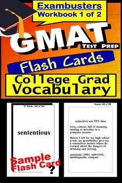 gmat test prep advanced vocabulary review--exambusters flash cards--workbook 1 of 2 book cover image