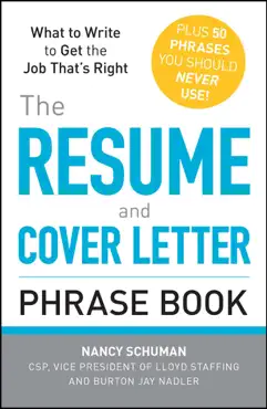 the resume and cover letter phrase book book cover image