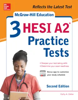 mcgraw-hill education 3 hesi a2 practice tests, second edition book cover image
