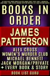 James Patterson Books in Order: Alex Cross series, Women's Murder Club series, Michael Bennett, Private, Daniel X, Maximum Ride, Middle School, I Funny, NYPD Red, Bookshots, novels and nonfiction, plus a James Patterson biography. sinopsis y comentarios