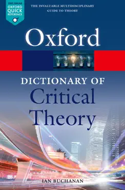 a dictionary of critical theory imagen de la portada del libro