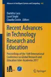 Recent Advances in Technology Research and Education synopsis, comments
