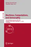 Machines, Computations, and Universality synopsis, comments