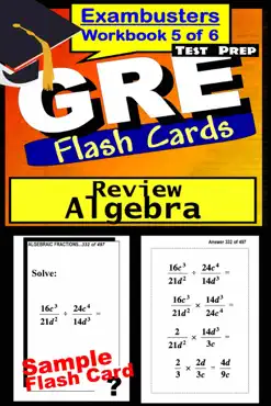 gre test prep algebra review--exambusters flash cards--workbook 5 of 6 book cover image