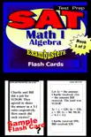 SAT Math Level I Test Prep Review--Exambusters Algebra Flash Cards--Workbook 1 of 2 synopsis, comments