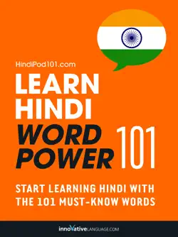 learn hindi - word power 101 imagen de la portada del libro