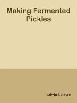 making fermented pickles book cover image
