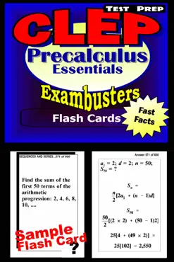 clep precalculus test prep review--exambusters flash cards book cover image