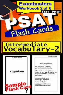psat test prep intermediate vocabulary 2 review--exambusters flash cards--workbook 2 of 6 book cover image