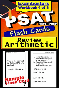 psat test prep arithmetic review--exambusters flash cards--workbook 4 of 6 book cover image