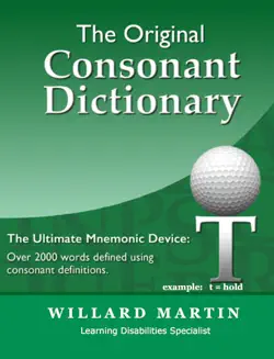 the original consonant dictionary book cover image