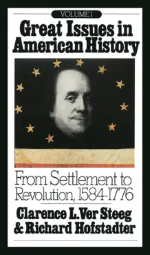 great issues in american history, vol. i book cover image