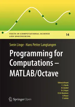 programming for computations - matlab/octave book cover image