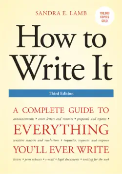 how to write it, third edition book cover image