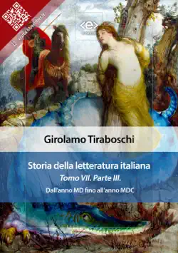 storia della letteratura italiana del cav. abate girolamo tiraboschi – tomo 7. – parte 3 imagen de la portada del libro